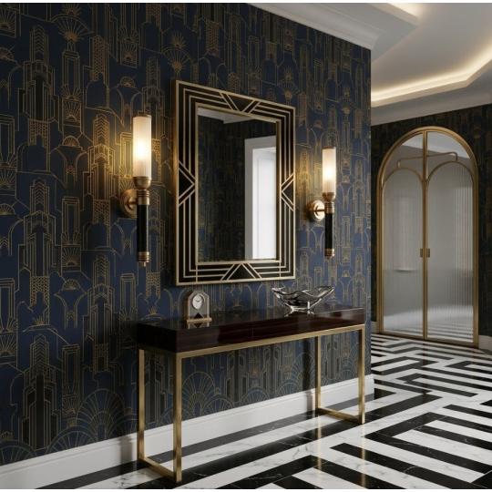 eloszoba artdeco marvany betetes falikar arany bronz rez hengeres uvegburas fali lampa furdoszoba eloszoba vilagitas.jpg